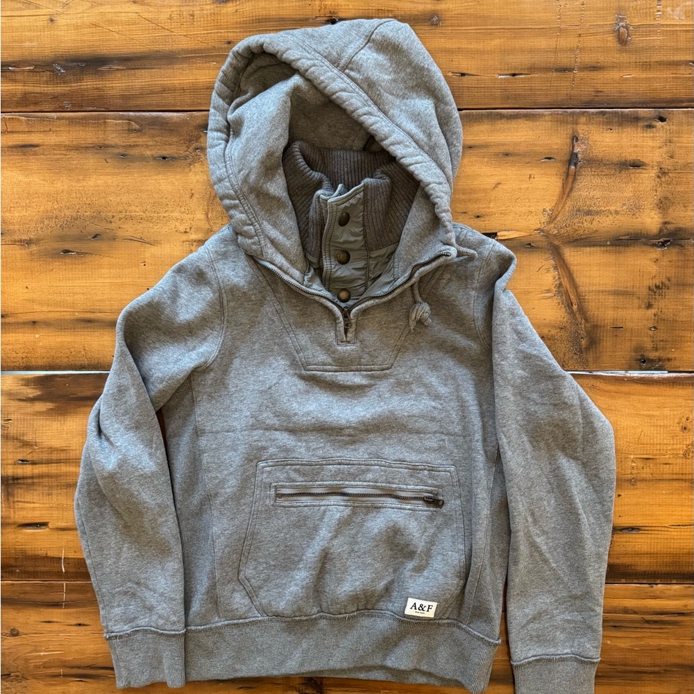 Abercrombie & Fitch Gray Men's Hoodie
